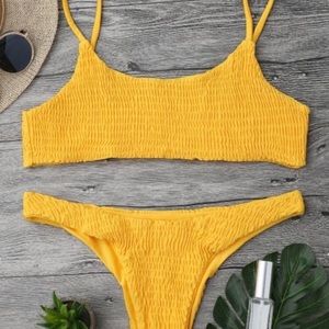 Yellow Cheeky Zaful Bathing Suit